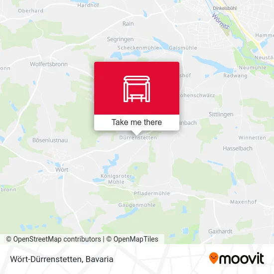 Карта Wört-Dürrenstetten