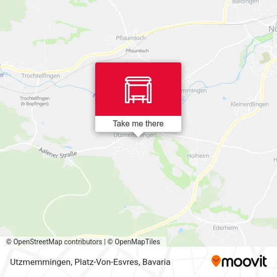Карта Utzmemmingen, Platz-Von-Esvres