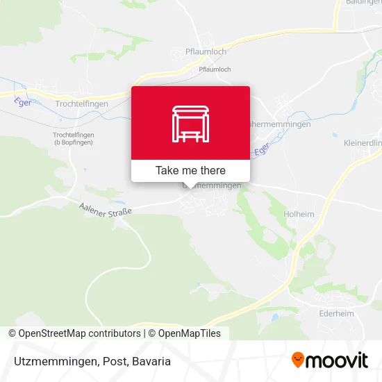 Карта Utzmemmingen, Post