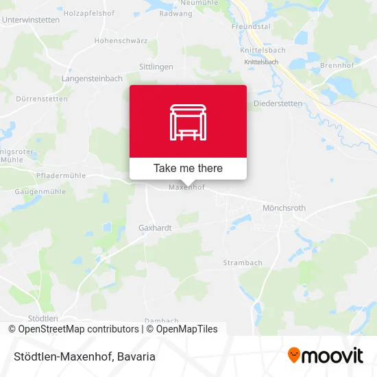 Карта Stödtlen-Maxenhof