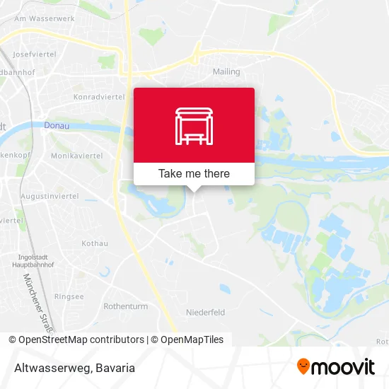 Карта Altwasserweg
