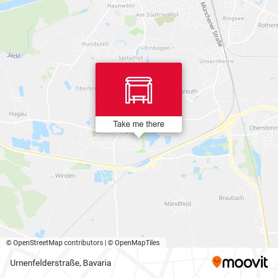 Urnenfelderstraße map
