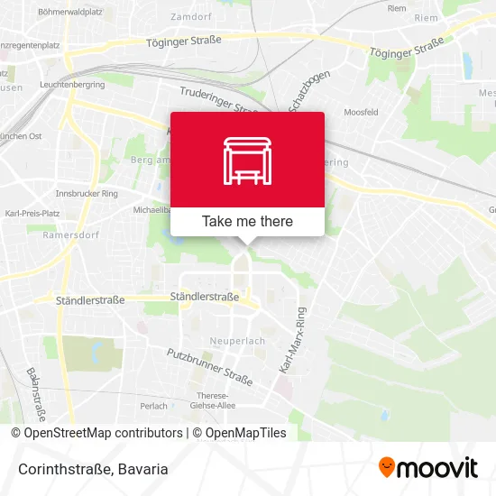 Карта Corinthstraße