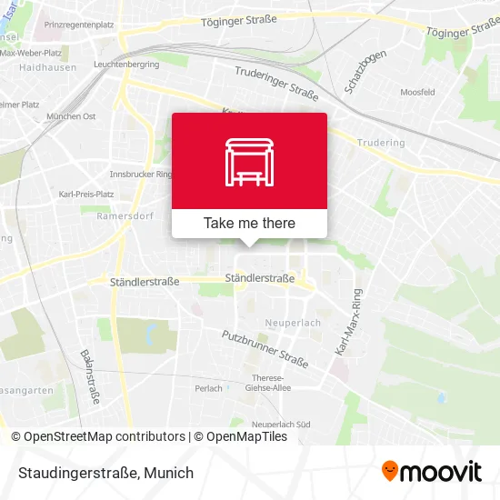 Карта Staudingerstraße