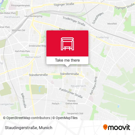 Карта Staudingerstraße