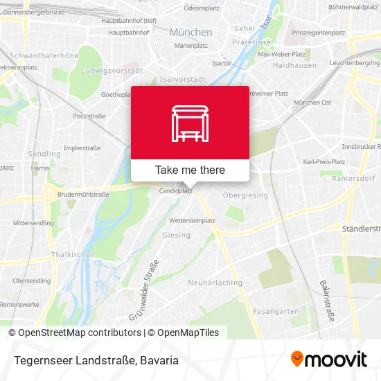 Карта Tegernseer Landstraße
