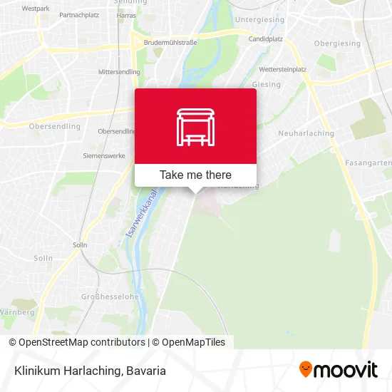 Карта Klinikum Harlaching