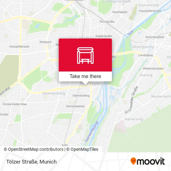 Карта Tölzer Straße