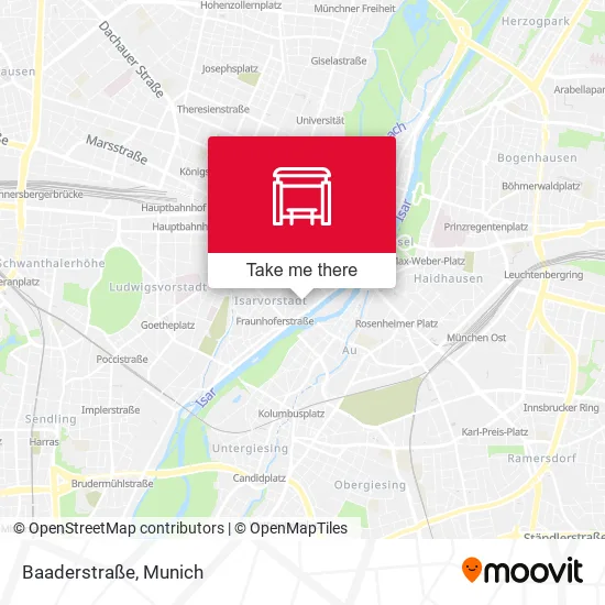 Карта Baaderstraße