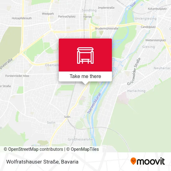 Карта Wolfratshauser Straße