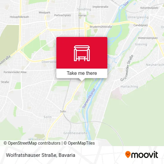 Карта Wolfratshauser Straße