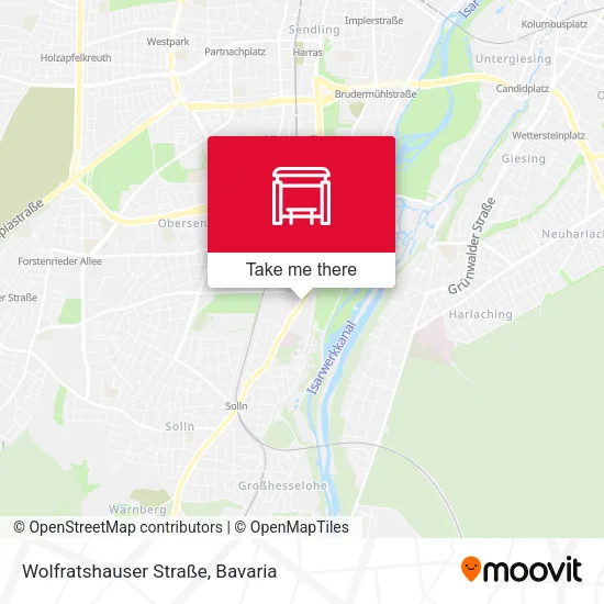 Карта Wolfratshauser Straße