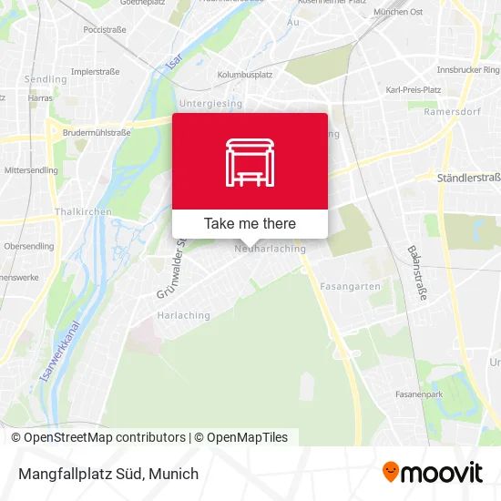 Карта Mangfallplatz Süd