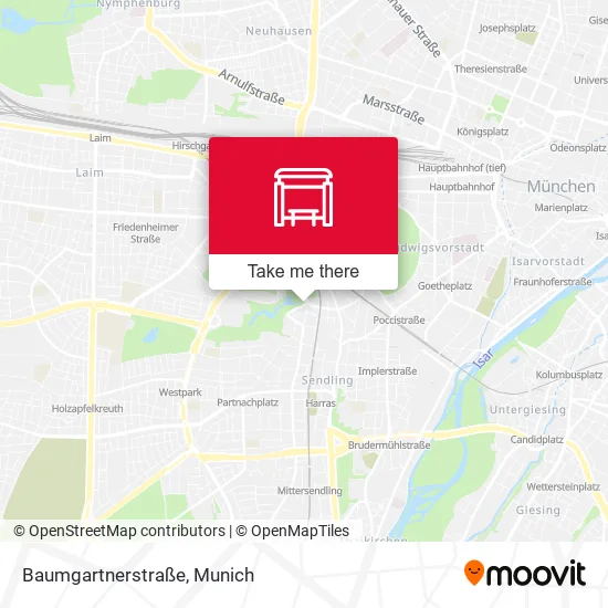 Карта Baumgartnerstraße