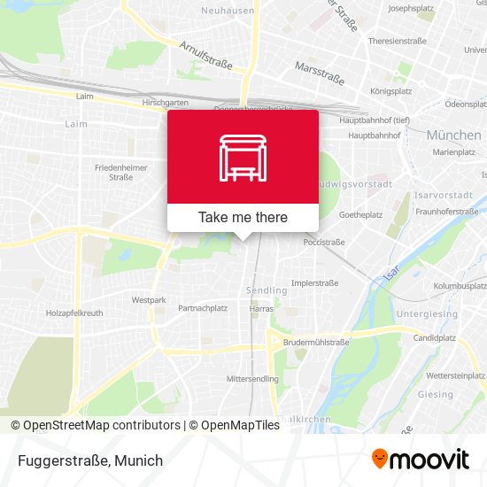 Карта Fuggerstraße