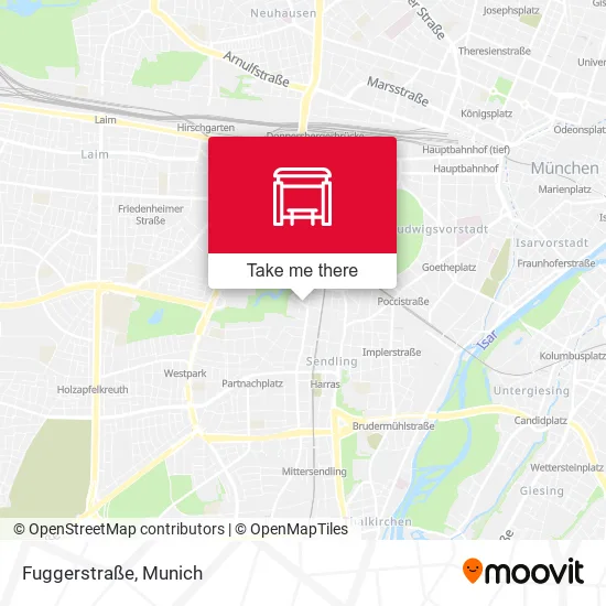 Карта Fuggerstraße
