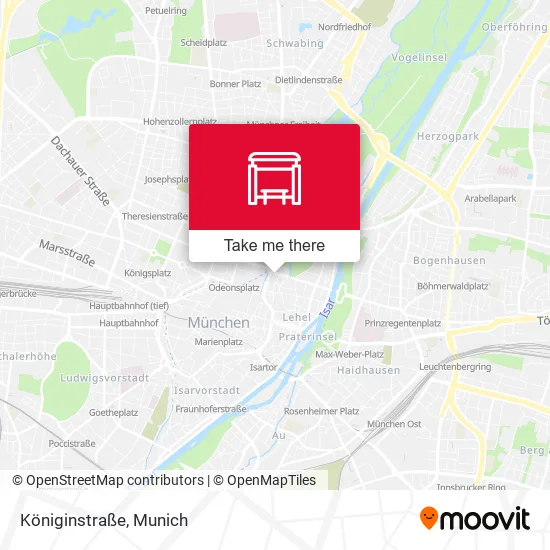 Карта Königinstraße