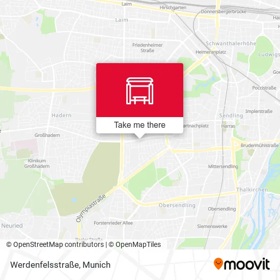 Карта Werdenfelsstraße