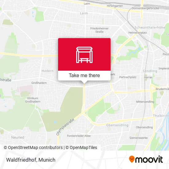 Карта Waldfriedhof