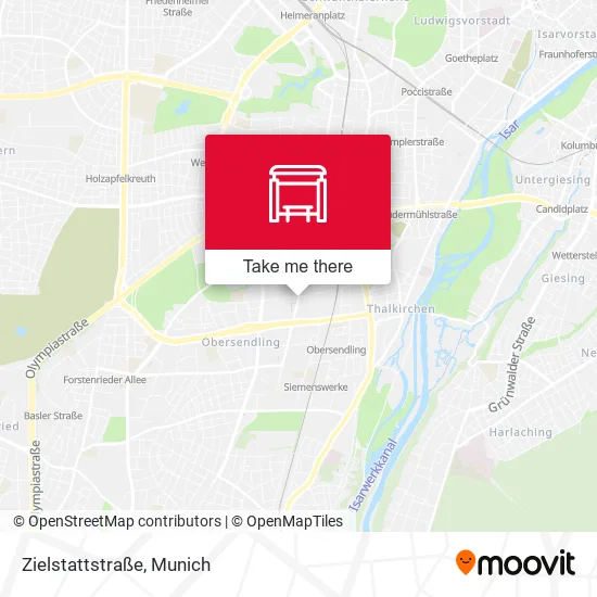 Карта Zielstattstraße