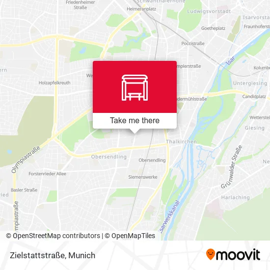 Карта Zielstattstraße