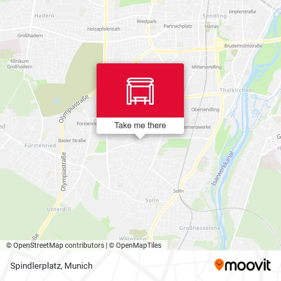 Карта Spindlerplatz