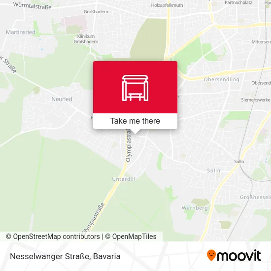 Карта Nesselwanger Straße