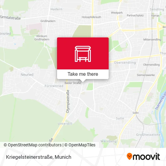 Карта Kriegelsteinerstraße