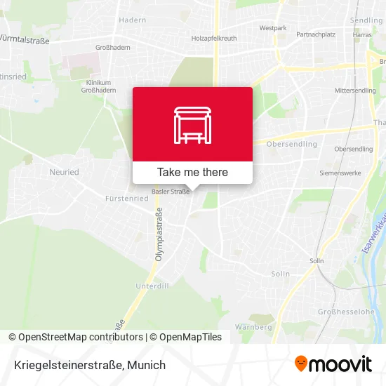 Карта Kriegelsteinerstraße
