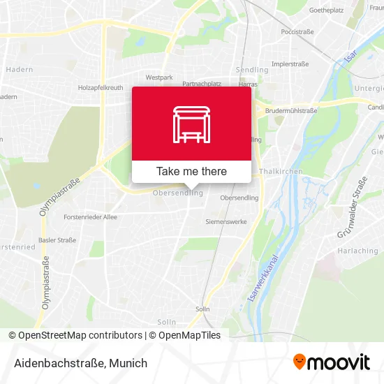 Карта Aidenbachstraße