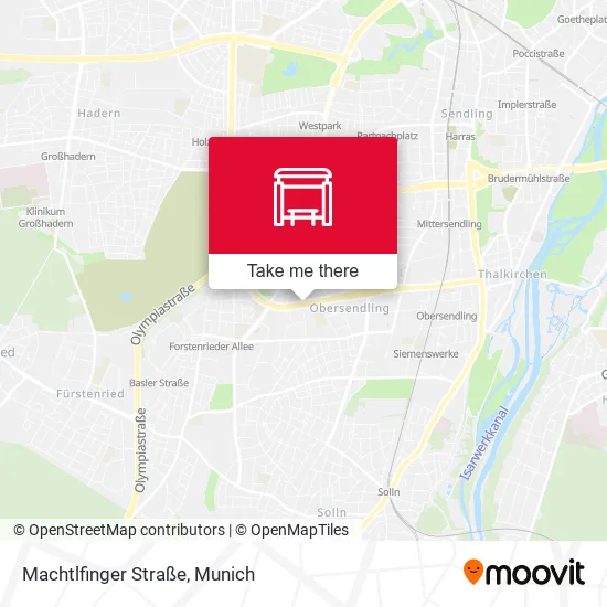 Карта Machtlfinger Straße