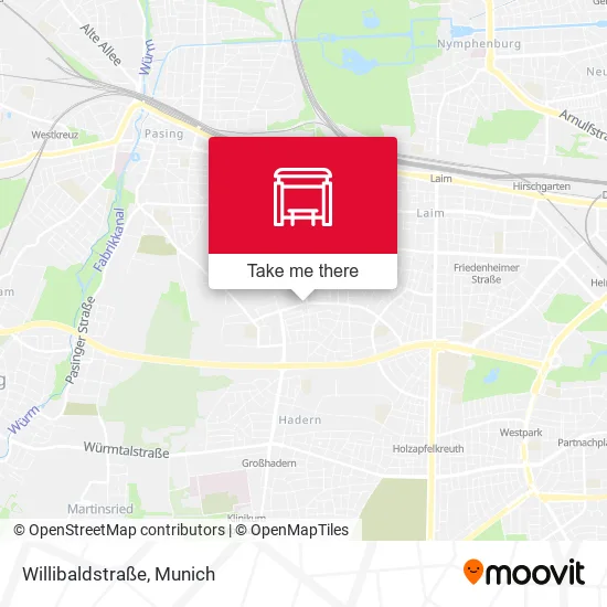 Карта Willibaldstraße