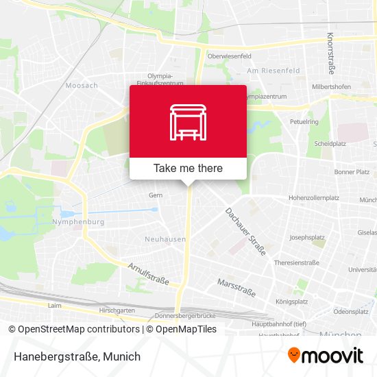 Карта Hanebergstraße