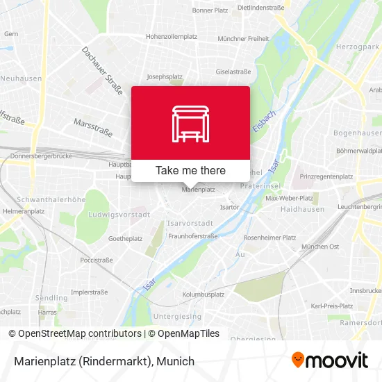 Карта Marienplatz (Rindermarkt)