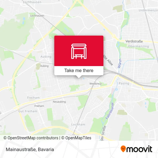 Карта Mainaustraße