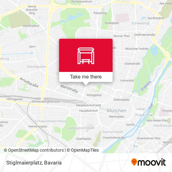 Карта Stiglmaierplatz