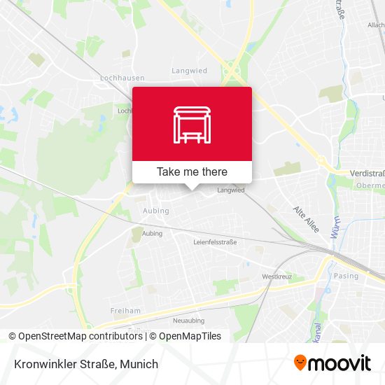 Kronwinkler Straße map