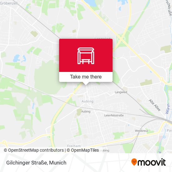 Карта Gilchinger Straße