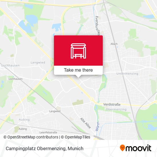 Карта Campingplatz Obermenzing