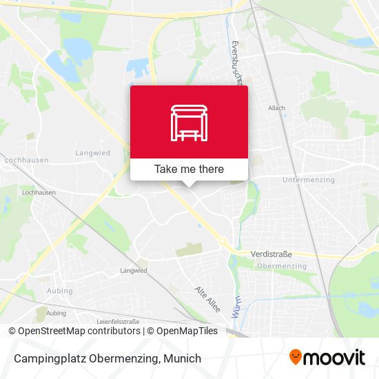 Карта Campingplatz Obermenzing