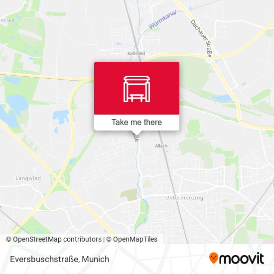 Карта Eversbuschstraße