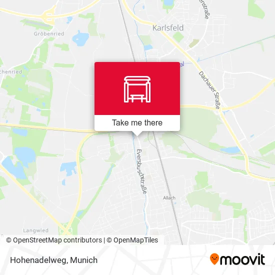 Карта Hohenadelweg