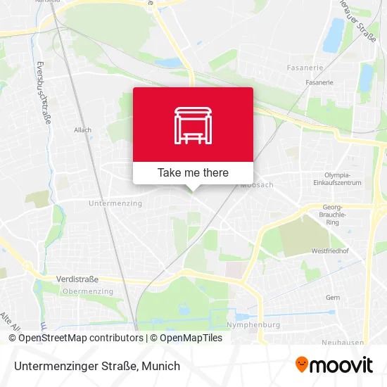 Карта Untermenzinger Straße