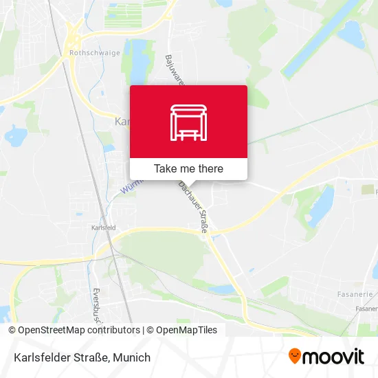 Карта Karlsfelder Straße