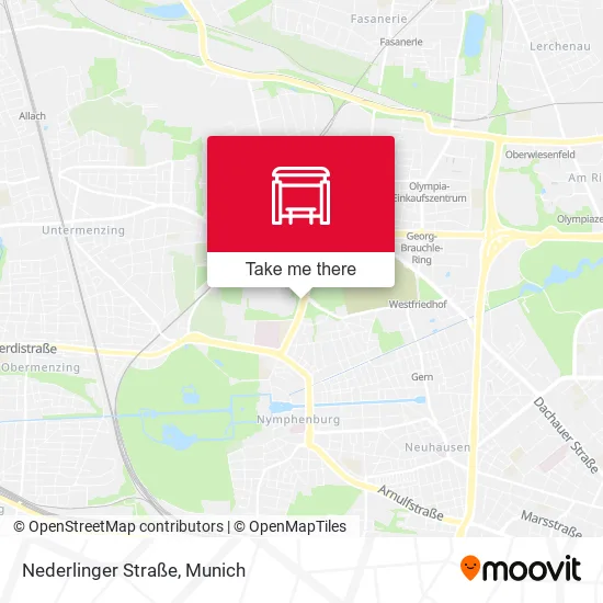 Карта Nederlinger Straße