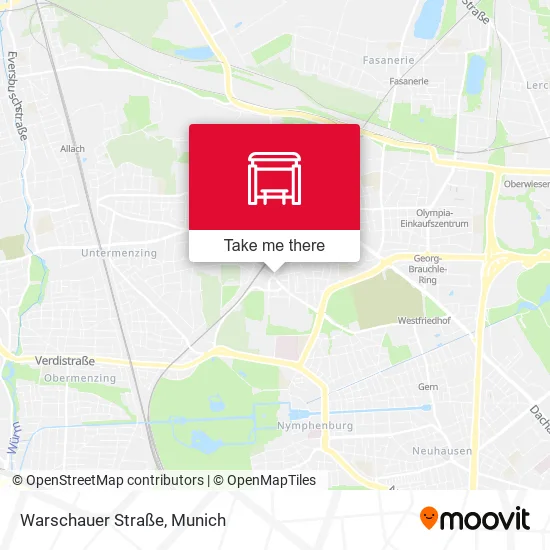 Карта Warschauer Straße