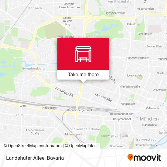 Карта Landshuter Allee