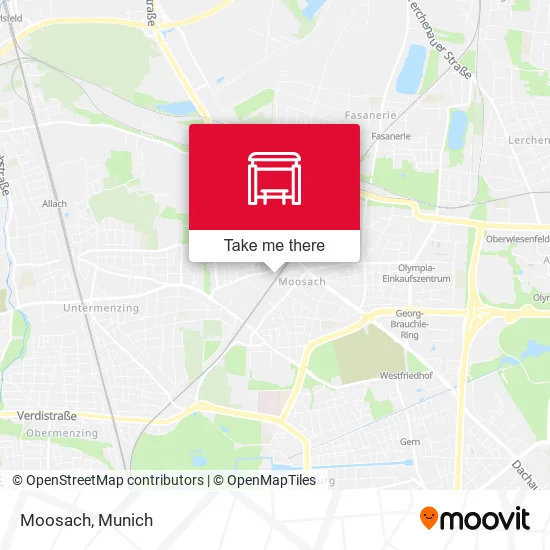 Moosach map