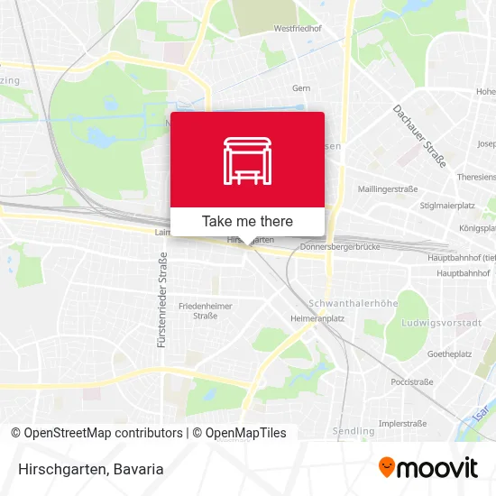 Hirschgarten map