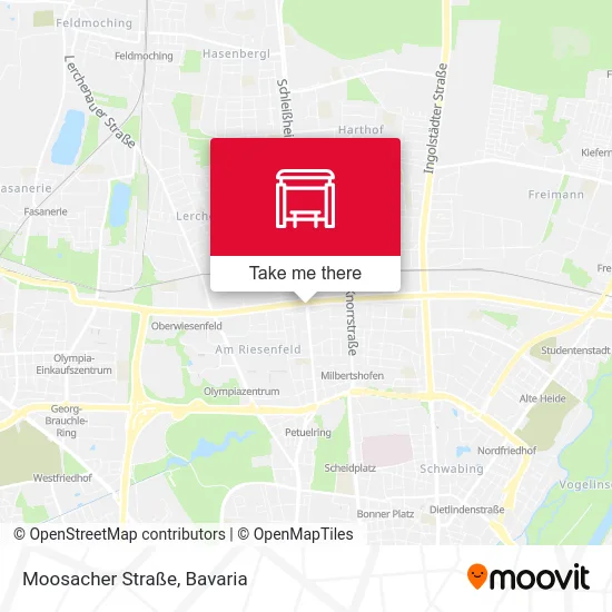 Карта Moosacher Straße